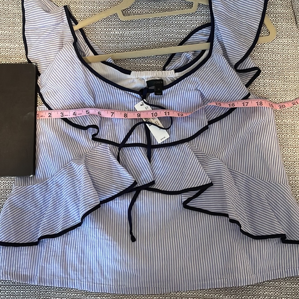 JCrew Ruffle Sleeve Top - Picture 6 of 7